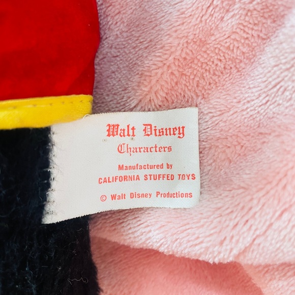 Rare, vintage, 1950’s, plush, Mickey Mouse from ‘California Stuffed Toys’ - Picture 5 of 5